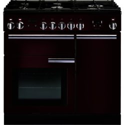 Rangemaster Professional+ 90cm 91940 Natural Gas Range Cooker in Cranberry with FSD Hob